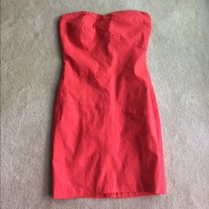 Coral/orange mini dress. Size large